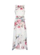*billie & Blossom Ivory Ruffle Hem Maxi Dress