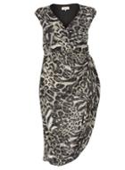 Dorothy Perkins *billie & Blossom Curve Animal Ruched Side Dress