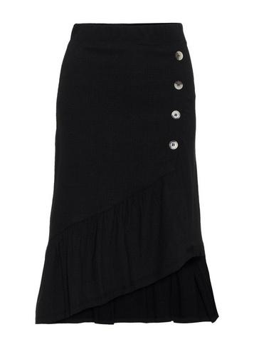 *vero Moda Black Button Wrap Skirt