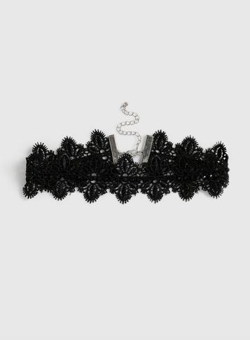 Dorothy Perkins Black Embellished Lace Choker