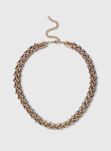 Dorothy Perkins Facet Bead Rope Necklace