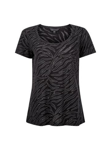 Dorothy Perkins Black Tiger Puff Print T-shirt
