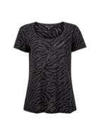 Dorothy Perkins Black Tiger Puff Print T-shirt