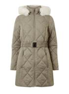 Dorothy Perkins Grey Diamond Quilted Padded Coat