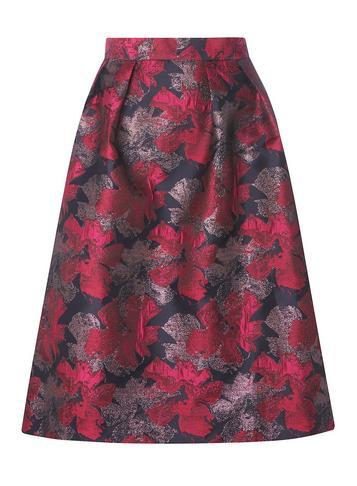 Dorothy Perkins *luxe Pink Floral Print Prom Skirt