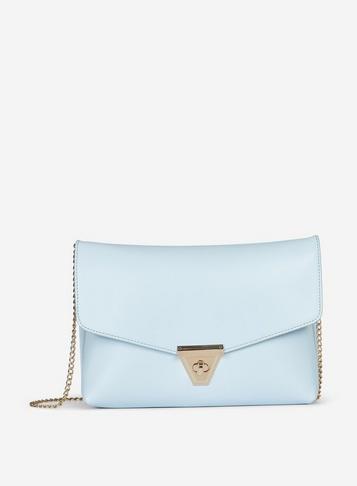 Dorothy Perkins Blue Twist Lock Cross Body Bag