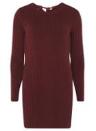 Dorothy Perkins Raspberry Tie Back Knitted Tunic