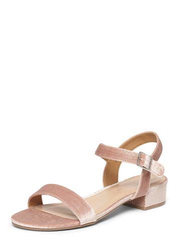 Dorothy Perkins Pink 'freddie' Velvet Sandals