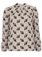 Dorothy Perkins Black/stone Diamond Geo Top.