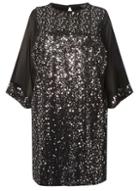 Dorothy Perkins *billie & Blossom Curve Black Sequin Embellished Shift Dress
