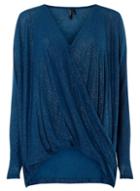 Dorothy Perkins *vero Moda Blue Twist Front Top