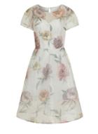 Dorothy Perkins *chi Chi London White Floral Midi Dress