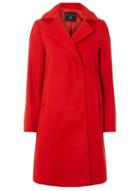 Dorothy Perkins Red Popper Swing Coat