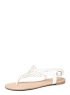 Dorothy Perkins White 'floss' Lace Effect Sandals