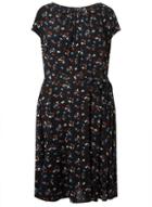 Dorothy Perkins *billie & Blossom Curve Black Bow Skater Dress
