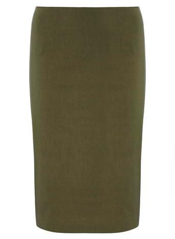 Dorothy Perkins Green Bengaline Pencil Skirt