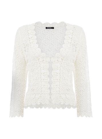 Dorothy Perkins *roman Originals Ivory Crochet Shrug