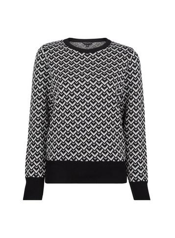 Dorothy Perkins Black Geometric Print Jumper