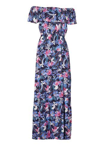 Dorothy Perkins *izabel London Blue Bardot Maxi Dress