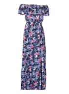 Dorothy Perkins *izabel London Blue Bardot Maxi Dress
