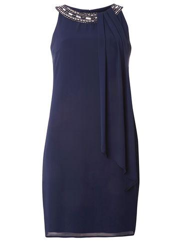 Dorothy Perkins *billie & Blossom Navy Trapeze Dress