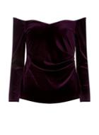 Dorothy Perkins *showcase Petite Purple Sweetheart Top