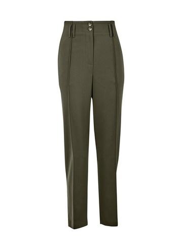Dorothy Perkins Olive Elastic Back Peg Trousers