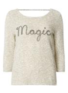 Dorothy Perkins *only Grey 3/4 Sleeve Magic Sweat Top
