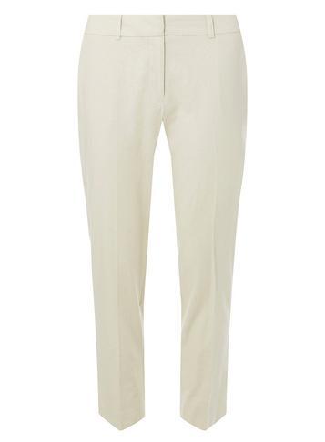 Dorothy Perkins Stone Linen Split Hem Trousers