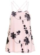 Dorothy Perkins *quiz Pink Embroidered Swing Top