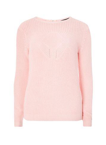 Dorothy Perkins Pink Rib Detail Jumper