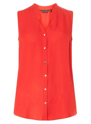 Dorothy Perkins Red Sleeveless Shirt