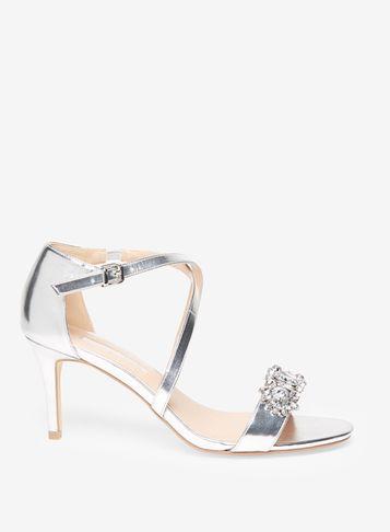 Dorothy Perkins Silver Bliss Diamante Sandals