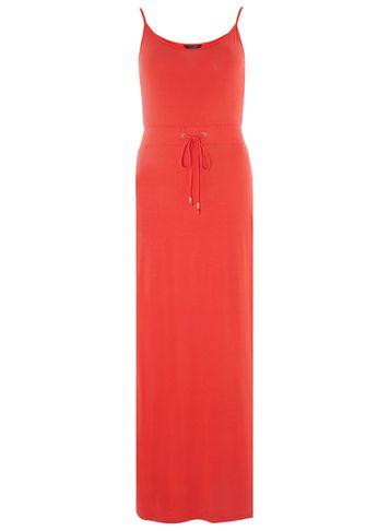 Dorothy Perkins Dark Coral Strappy Maxi Dress