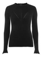 Dorothy Perkins Black Frill Neck Jumper