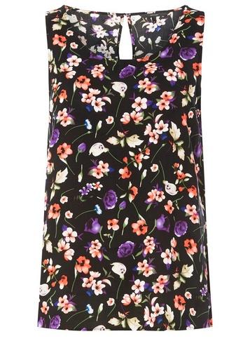 *vero Moda Black Floral Top