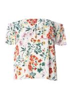 Dorothy Perkins Ivory Floral Bardot Top