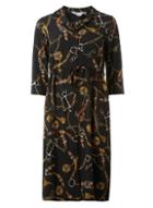 Dorothy Perkins Petite Black Belt Print Shirt Dress