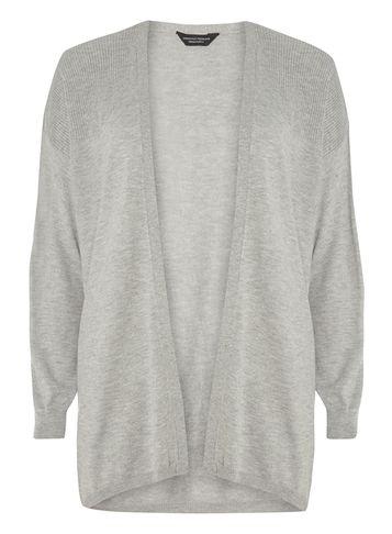 Dorothy Perkins Grey Knitted Cocoon Cardigan