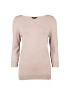 Dorothy Perkins Blush 3/4 Sleeve Button Sleeve Jumper