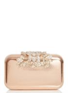 *quiz Rose Gold Ornate Box Clutch Bag