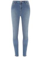 Dorothy Perkins *tall Mid Wash Zip Skinny Jeans