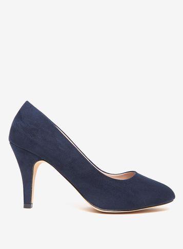 Dorothy Perkins Navy Microfibre 'claudia' Court Shoes