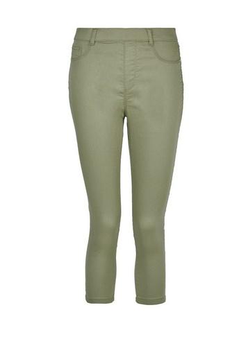 Dorothy Perkins Khaki Eden Super Soft Cropped Jeggings