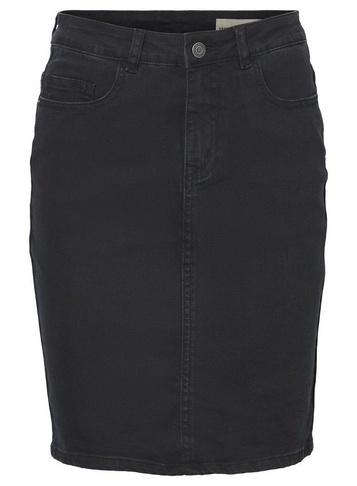 *vero Moda Black High Waist Denim Pencil Skirt
