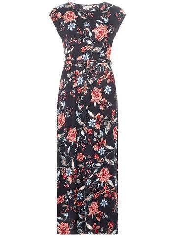 Dorothy Perkins Petite Navy Floral Print Maxi Dress