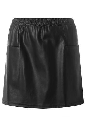 Dorothy Perkins *noisy May Black Pu Skirt