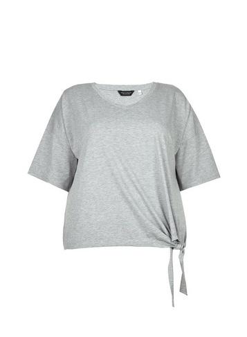 Dorothy Perkins *dp Curve Grey Side Knot Top