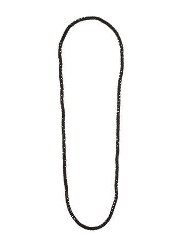 Dorothy Perkins Long Black Bead Necklace