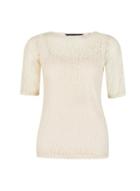 Dorothy Perkins Ivory Leopard Print Lace T-shirt